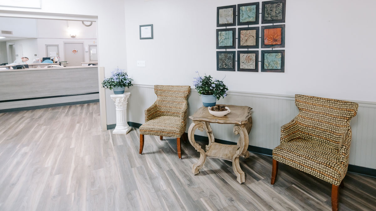 Lobby at Pocahontas Healthcare and Rehabilitation Center